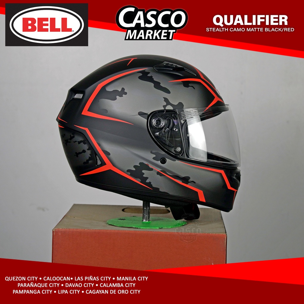 BELL PS QUALIFIER STEALTH CAMO FULL FACE SINGLE VISOR MOTORCYCLE