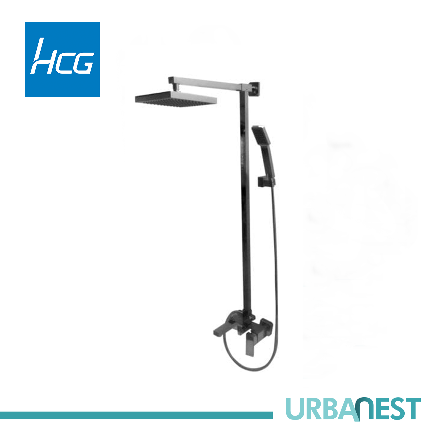 HCG Shower Mixing Shower F7 BF7001PX NC. Full Brass Body Casting & Lead