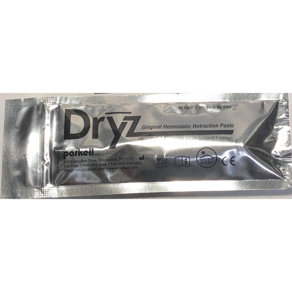 Dryz, Gingival Hemostatic Retraction Paste, Green Syringe type, 1Syr(0