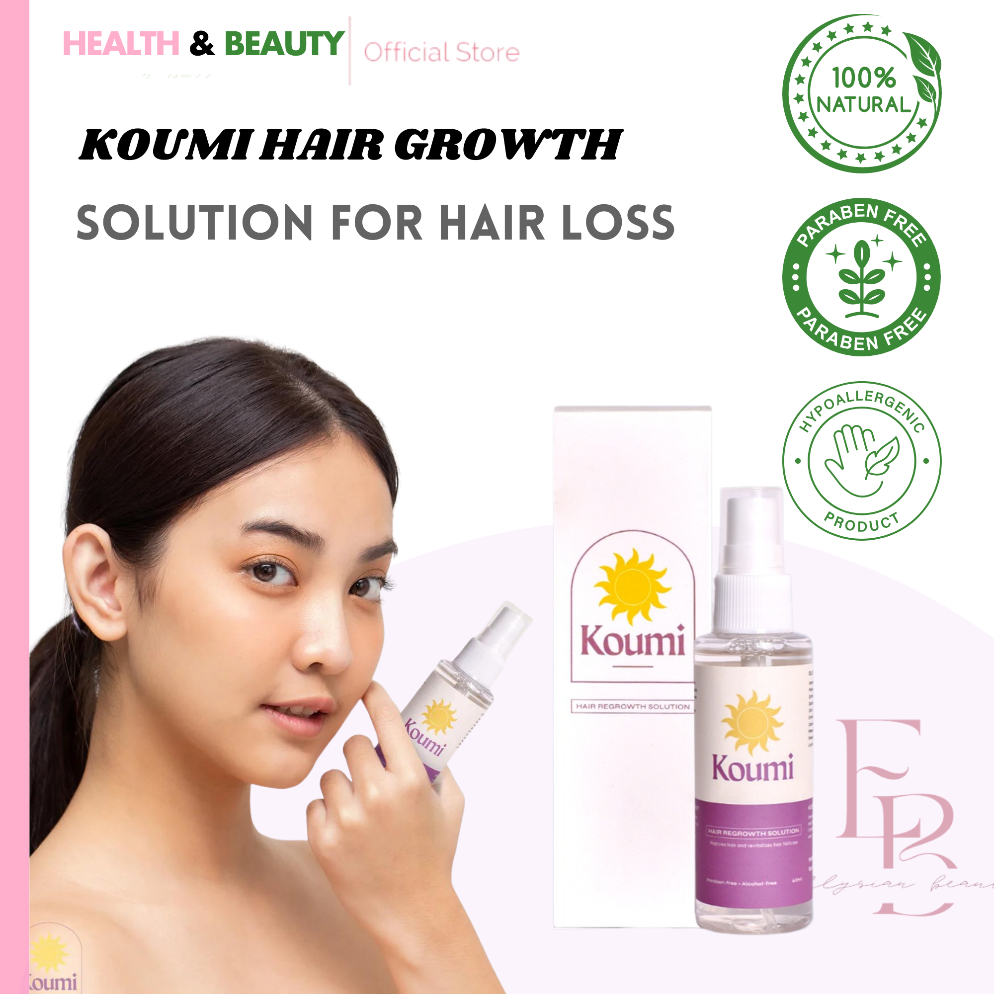 Original Koumi Hair Growth solution for hair loss for men & women FDA