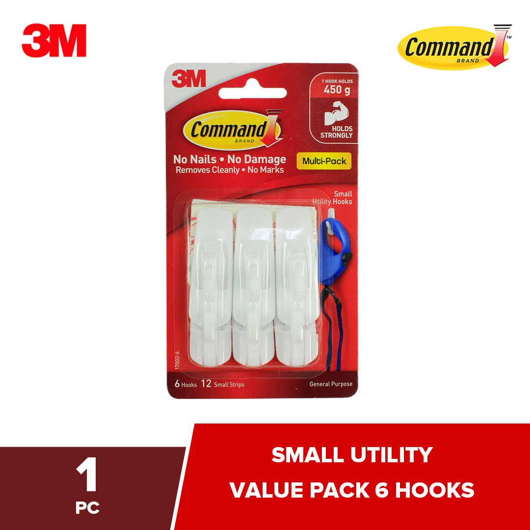 Command Small Hooks Pack of 6