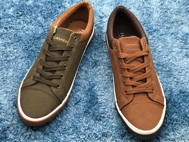 blue florsheim shoes