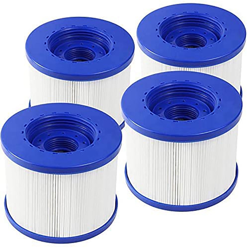 Pool Filter Cartridges for Wave Spa, Replacement Filter Cartridges for Aqua Spa/B Cool 2/00W032815 and Others (4 Pieces)