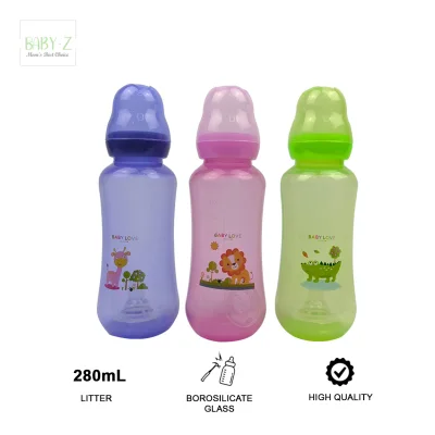 Baby-Z Smart Baby Feeding Bottle Colored (280ml / 9oz) Set of 3