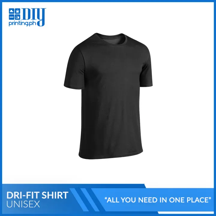 black dri fit shirt
