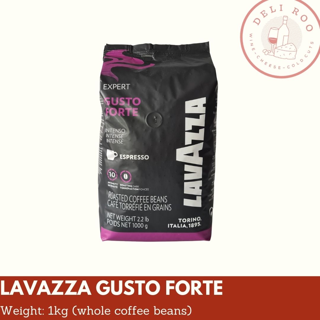 Lavazza Gusto Forte Intense Italian Aromatic Strong Coffee Beans ...