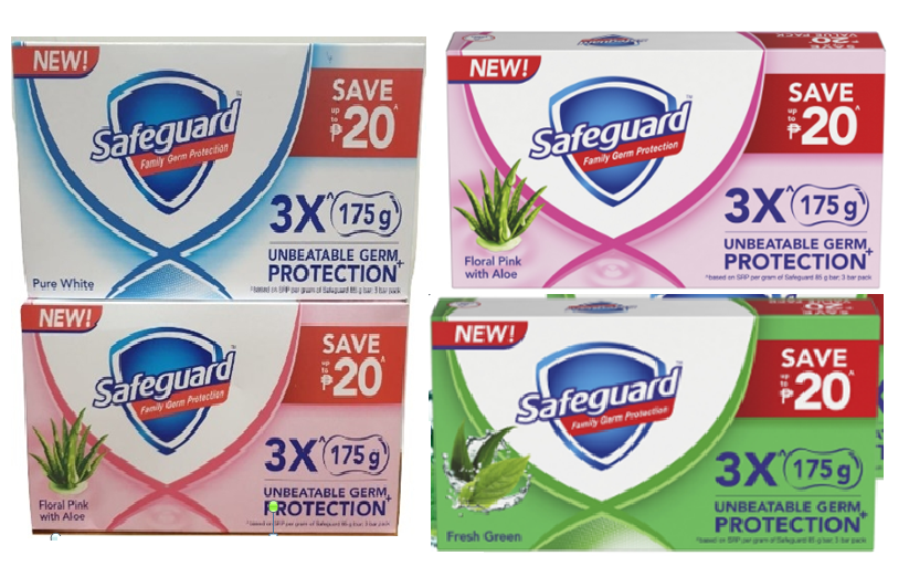 Safeguard Bar Soap (85gx3) / (130gx3) or ( 175gx3 (1 box only) Lazada PH