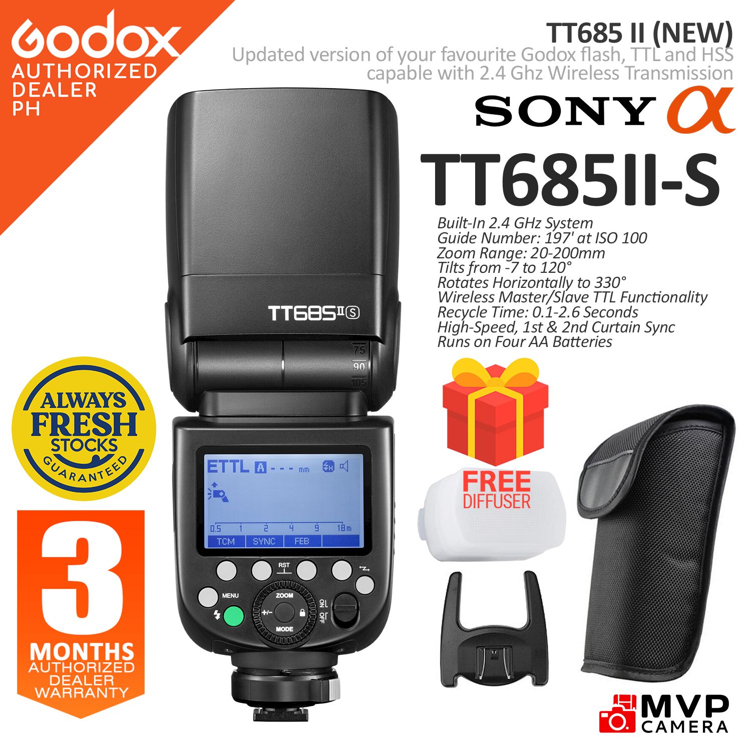 GODOX TT685II [NEW] TT685IIS TT685IIF TT685IIC TT685IIN Sony