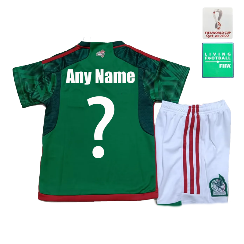 Mexico Jersey Home 2022 World Cup for Kids 213 Years Football Shirt