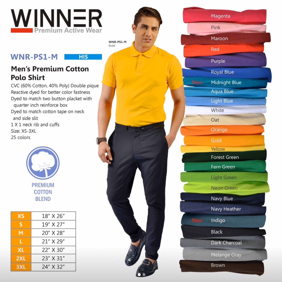 Winner polo shirt Clearance