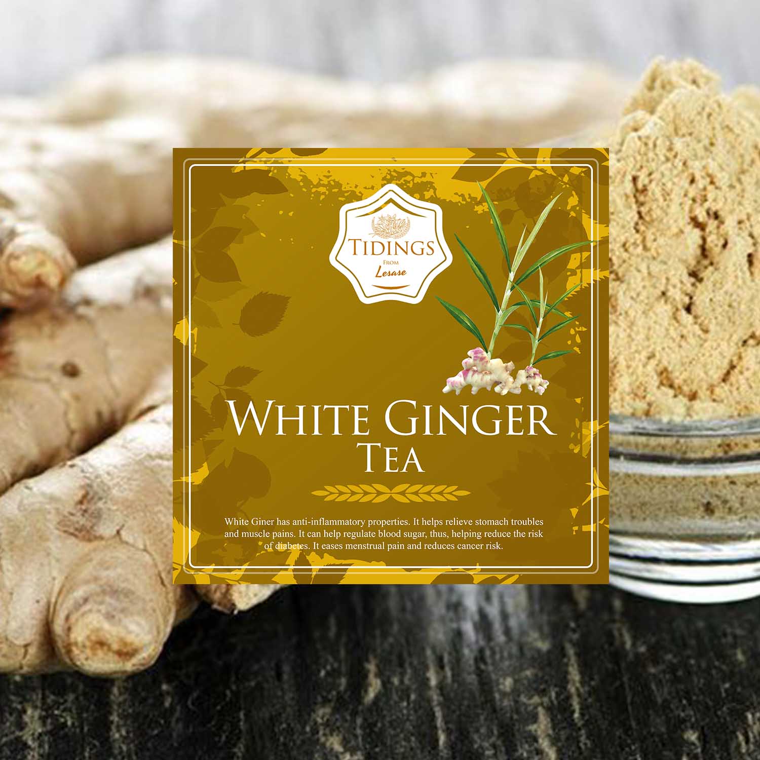 Tidings Herbal Tea "White Ginger Tea" (24 Tea bags) Lazada PH