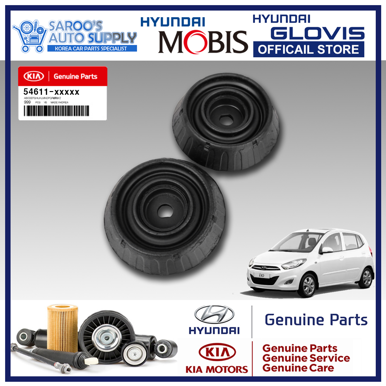 [Genuine] Insulator / Shock absorber mount set For Hyundai i10