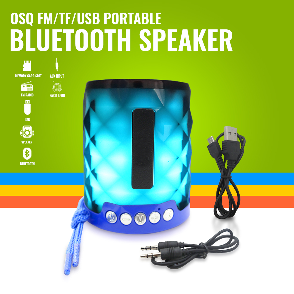 OSQ Super Bass LED Bluetooth Speaker Music Lamp Lazada PH