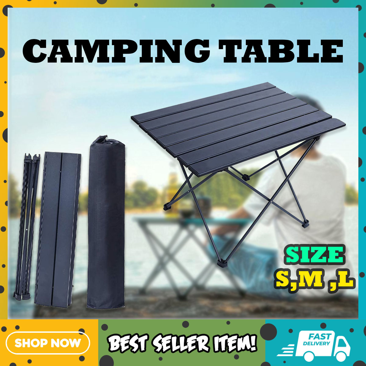 Lavish Choice Folding Camp Kitchen Table Aluminum Camp Folding Table