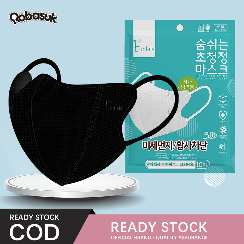 ROBASUK 100PCS 3D Mask Korean Style facelifting 3D Protective Facemask