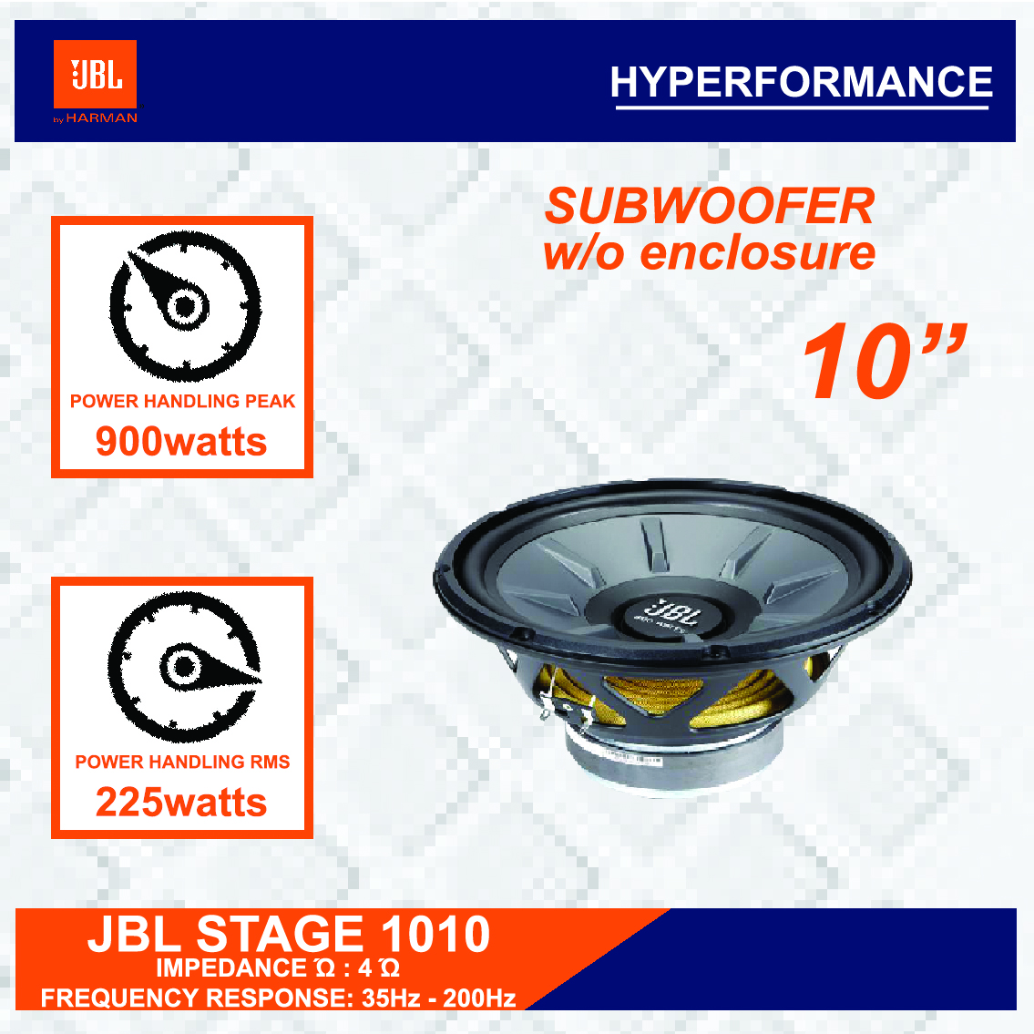 jbl stage 1010 subwoofer