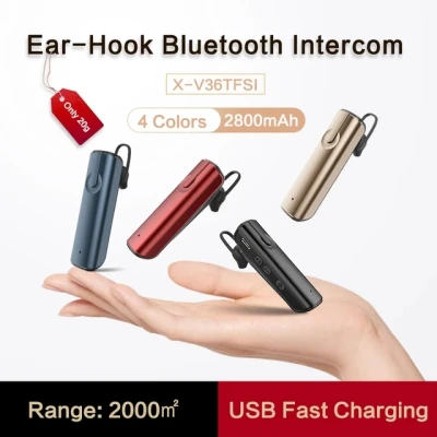 KSUN V36 Wireless Earhook Mini Walkie Talkie Intercome Bluetooth Restaurant Hotel PMR Ear Hook Bluetooth Headset Two Way Radio