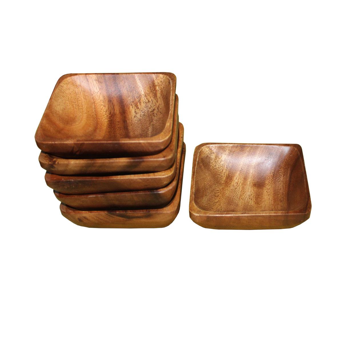 Square Wooden Bowl