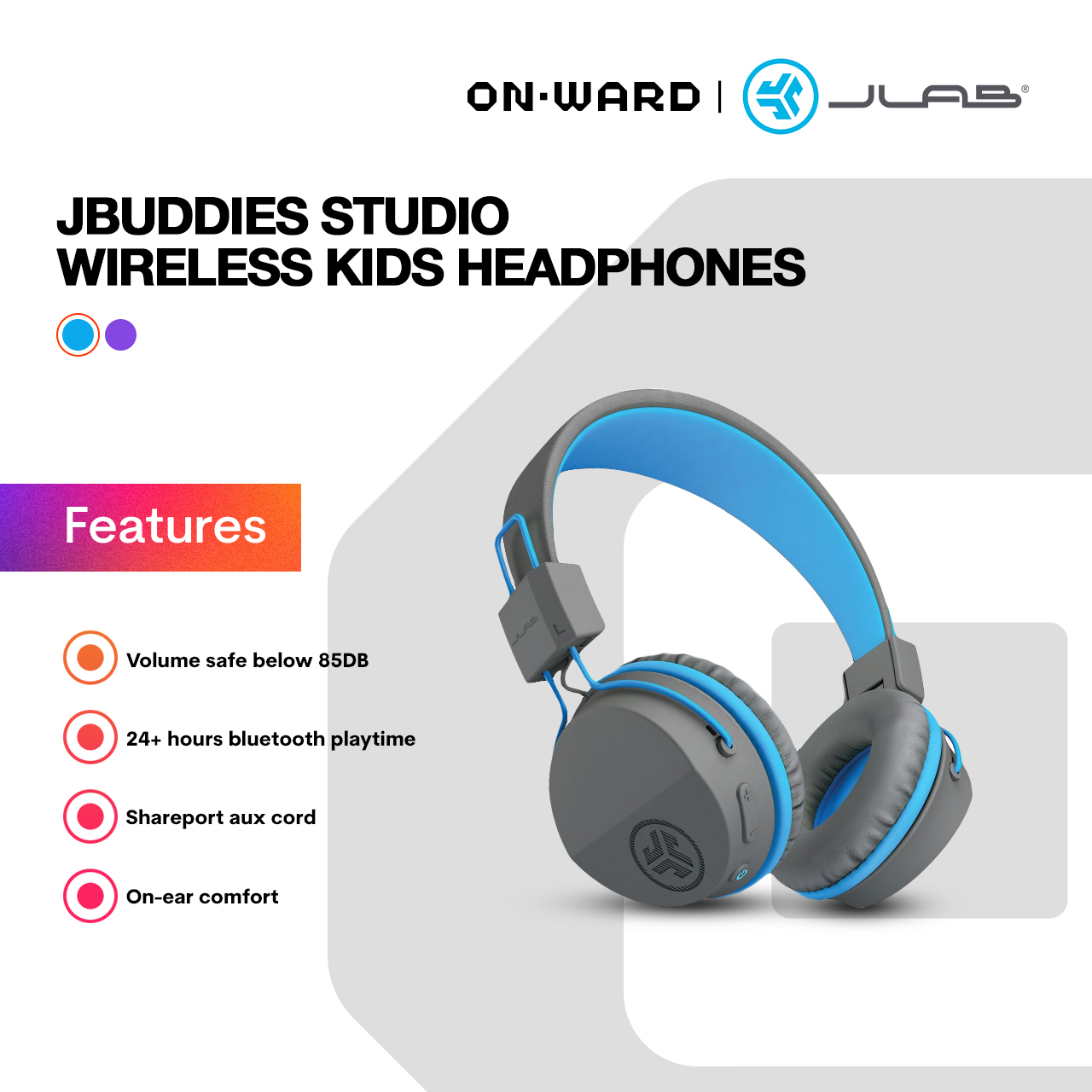 Jbuddies studio discount wireless kids headphones