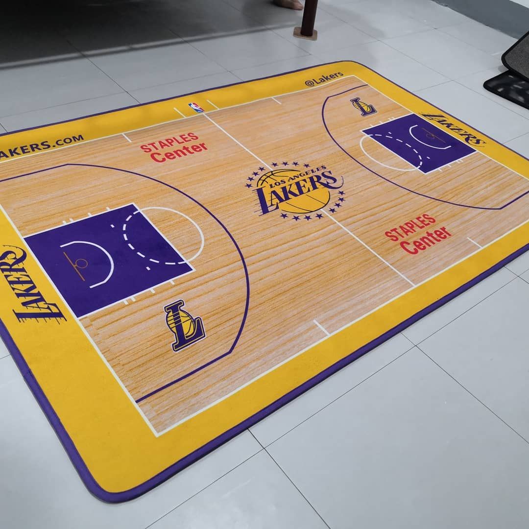 Lakers Carpet Play mat Full Whole Court
