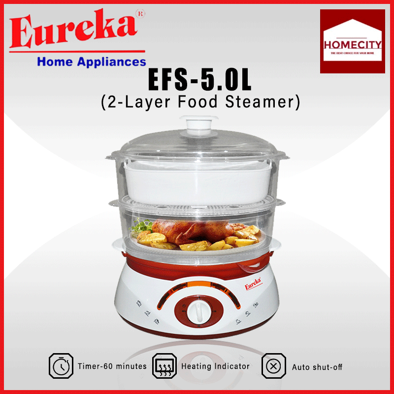 Eureka steamer EFS5.0L for siomai and siopao 2Layer Food Steamer