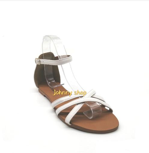 tan one strap sandals