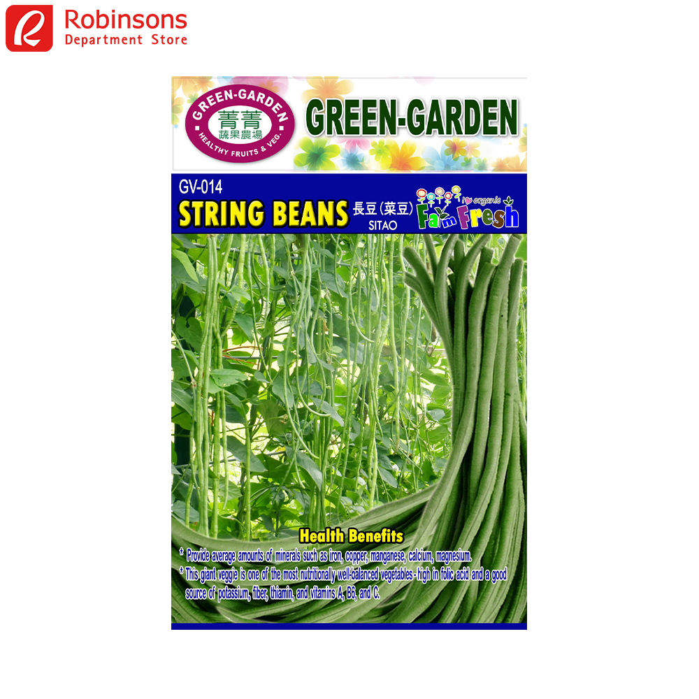 Green Garden Seeds String Beans (Sitao) | Lazada PH