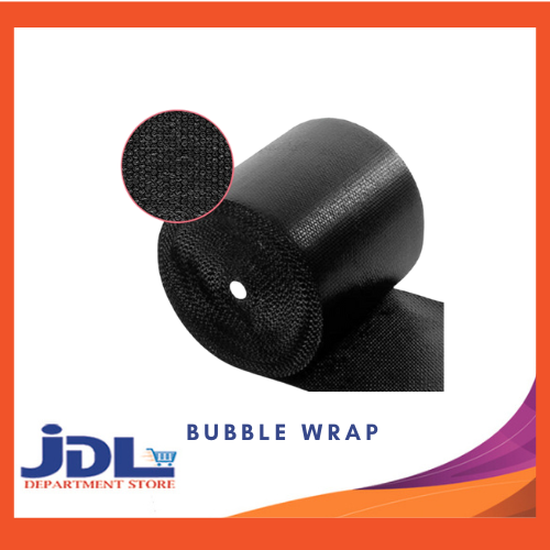 JDL BLACK BUBBLE WRAP 20 INCH X 10 METERS (Full Cut) PER METER / 1 ROLL ...