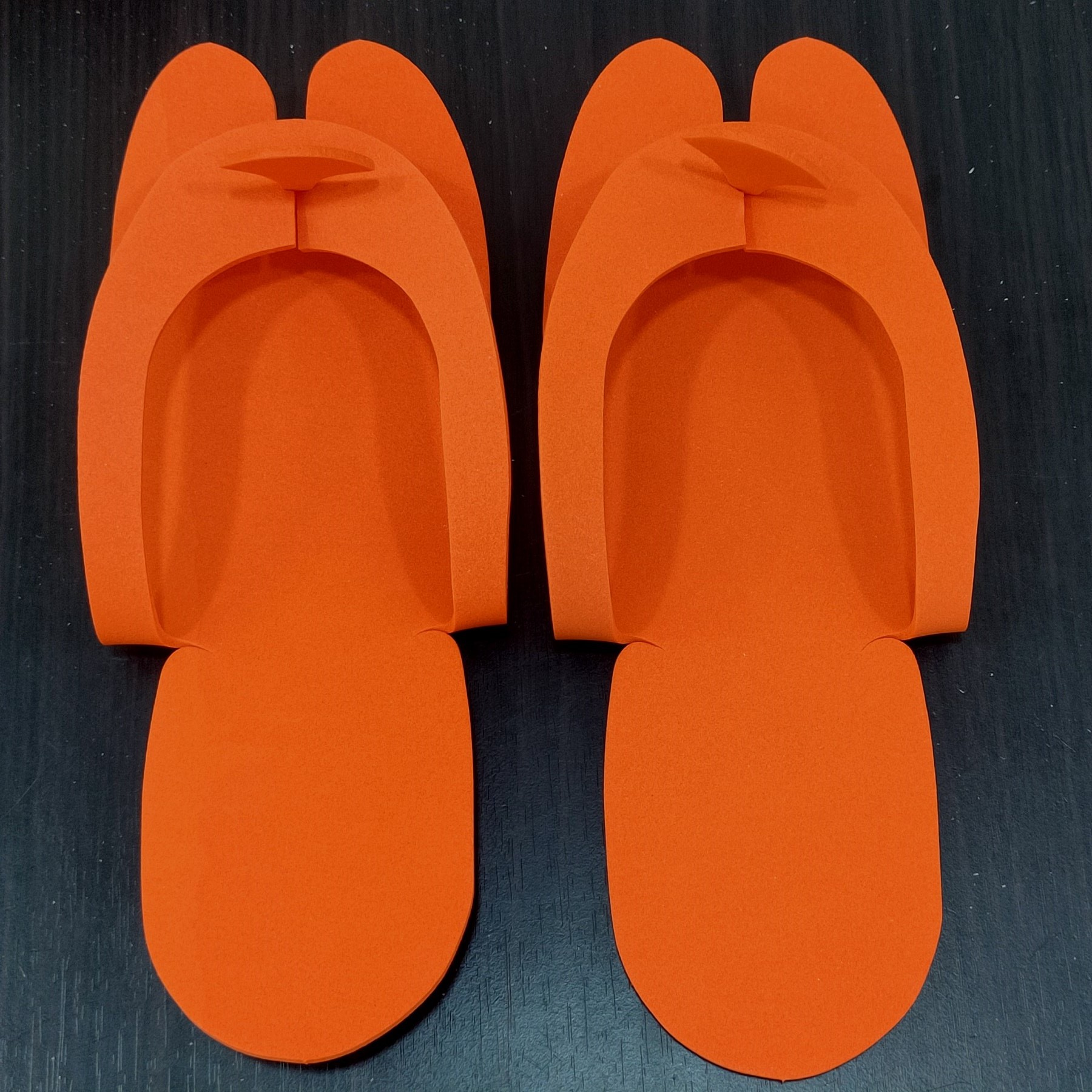 12pairs/pack Soft Nail Disposable Slippers Flip Flop Foam Pedicure Foot