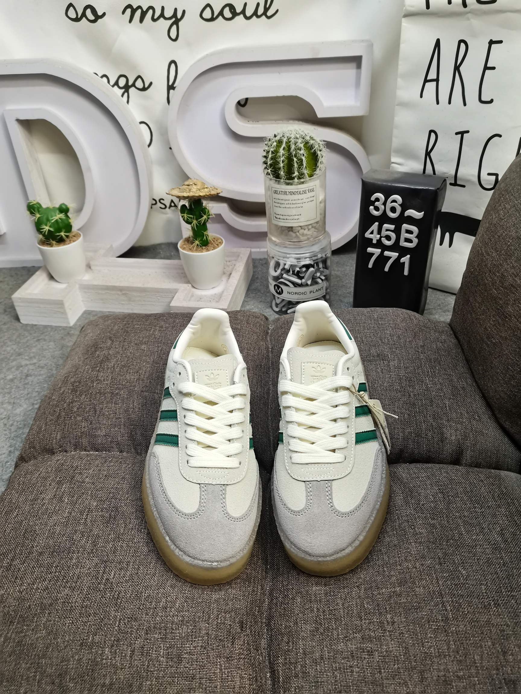 Ronnie Fieg Clarks adidas Samba White/Green 27cm ID7297-