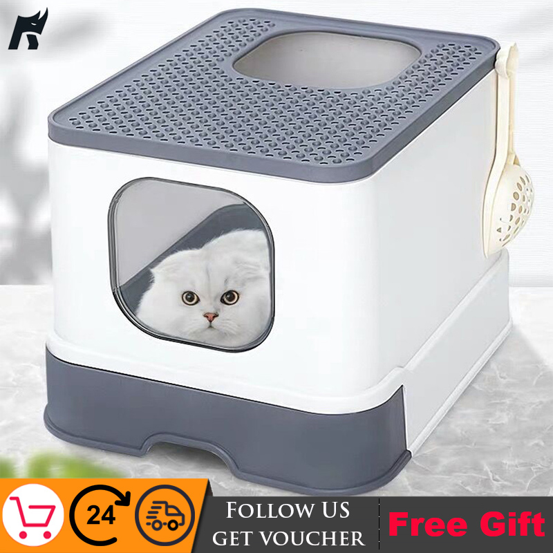 Cat litter box Fully closed drawer Top 