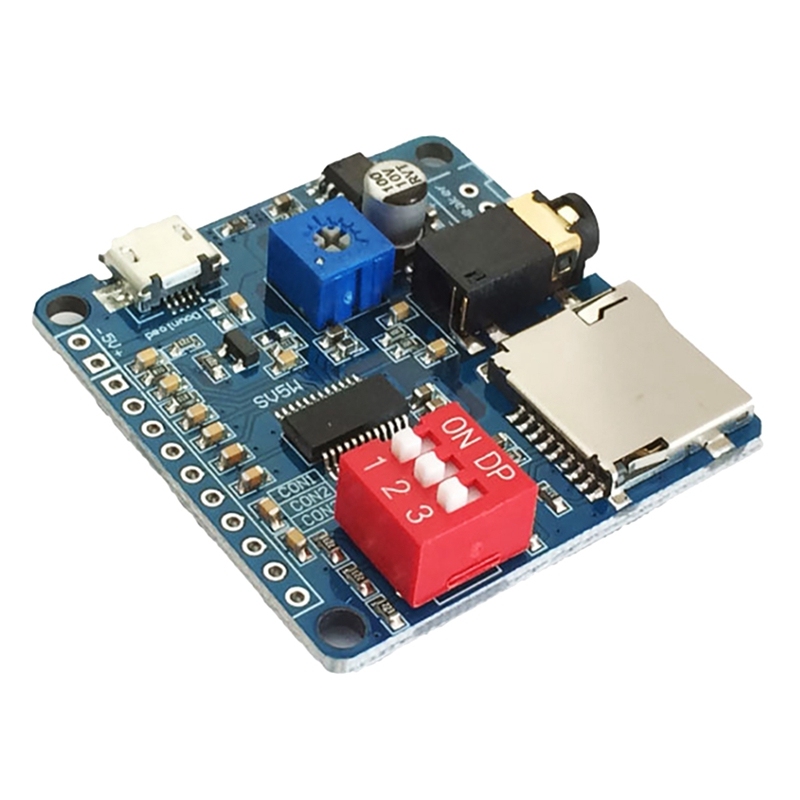 Bảng giá Voice Playback Module Board MP3 Music Player 5W MP3 Playback Serial Control SD/TF Card for Arduino DY-SV5W Phong Vũ
