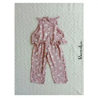 pink blush overalls