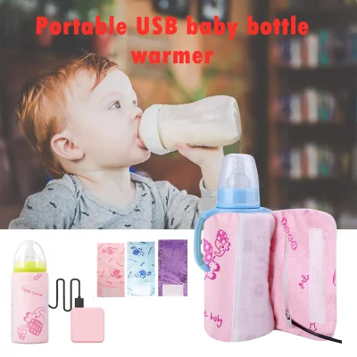 USB Baby Milk Water Warmer Baby Nursing Bottle Heater Portable Travel Stroller Travel Stroller Insulated Bag Infant Feeding Bottle Car power Bank