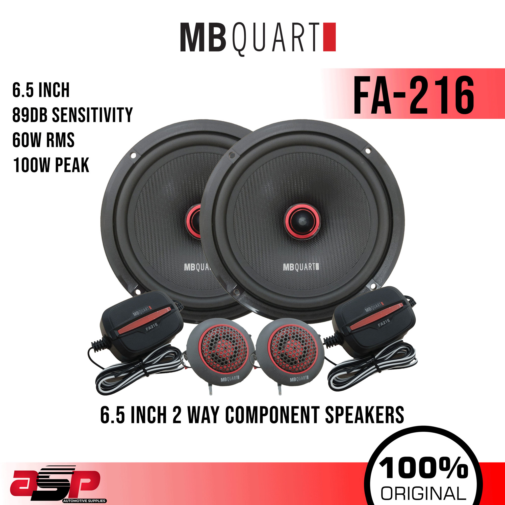 MB Quart Component Set Car Speaker inch Way Component
