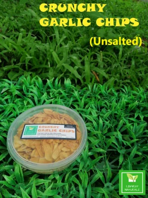 LBFirst Naturale - Crunchy Garlic Chips (Unsalted) 100gms approx.