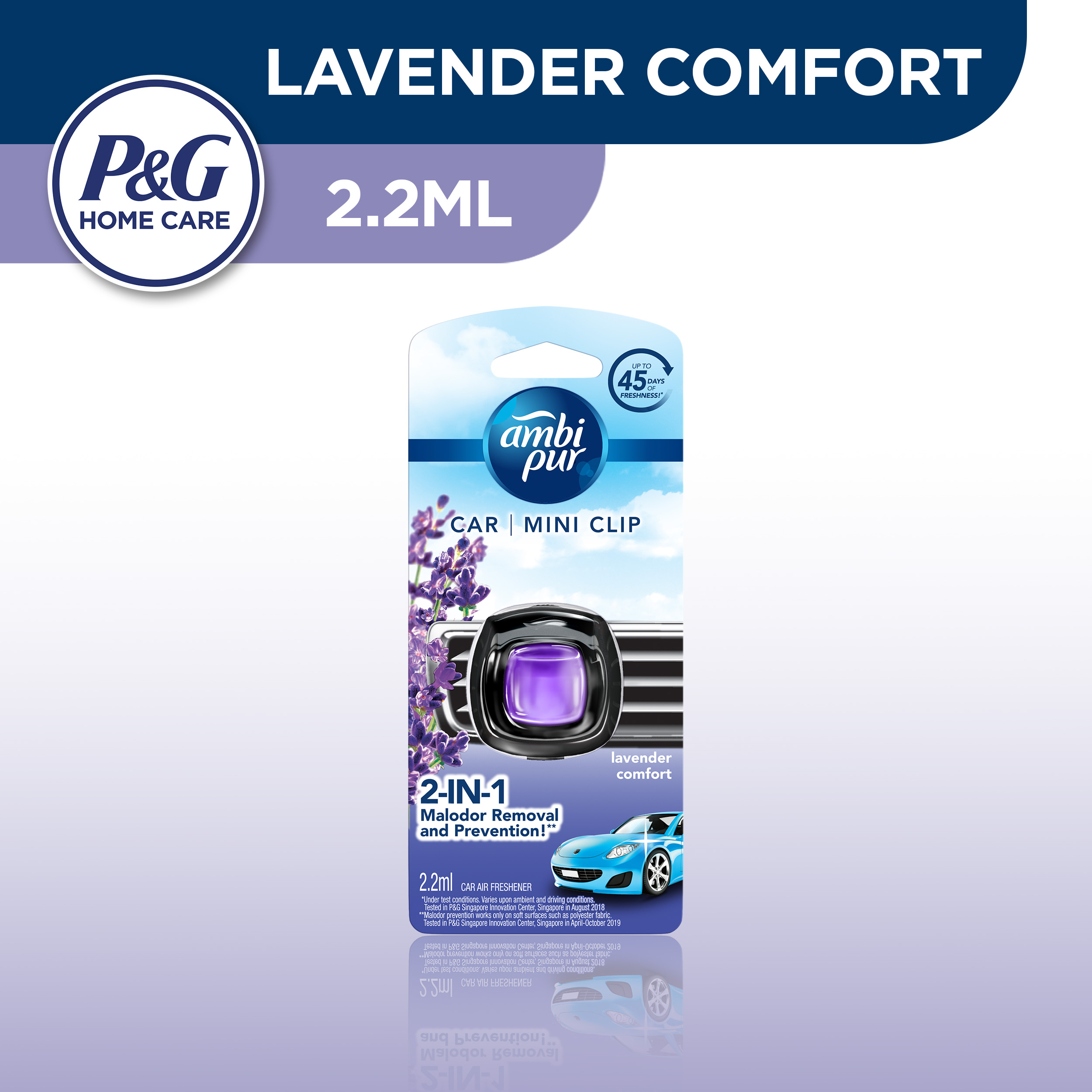 Ambi Pur Car Freshener Sky Breeze Lavender Comfort Downy Scent