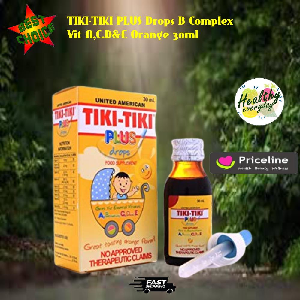 TIKI TIKI PLUS Drops B Complex+Vit A,C,D&E Orange 30ml | Lazada PH