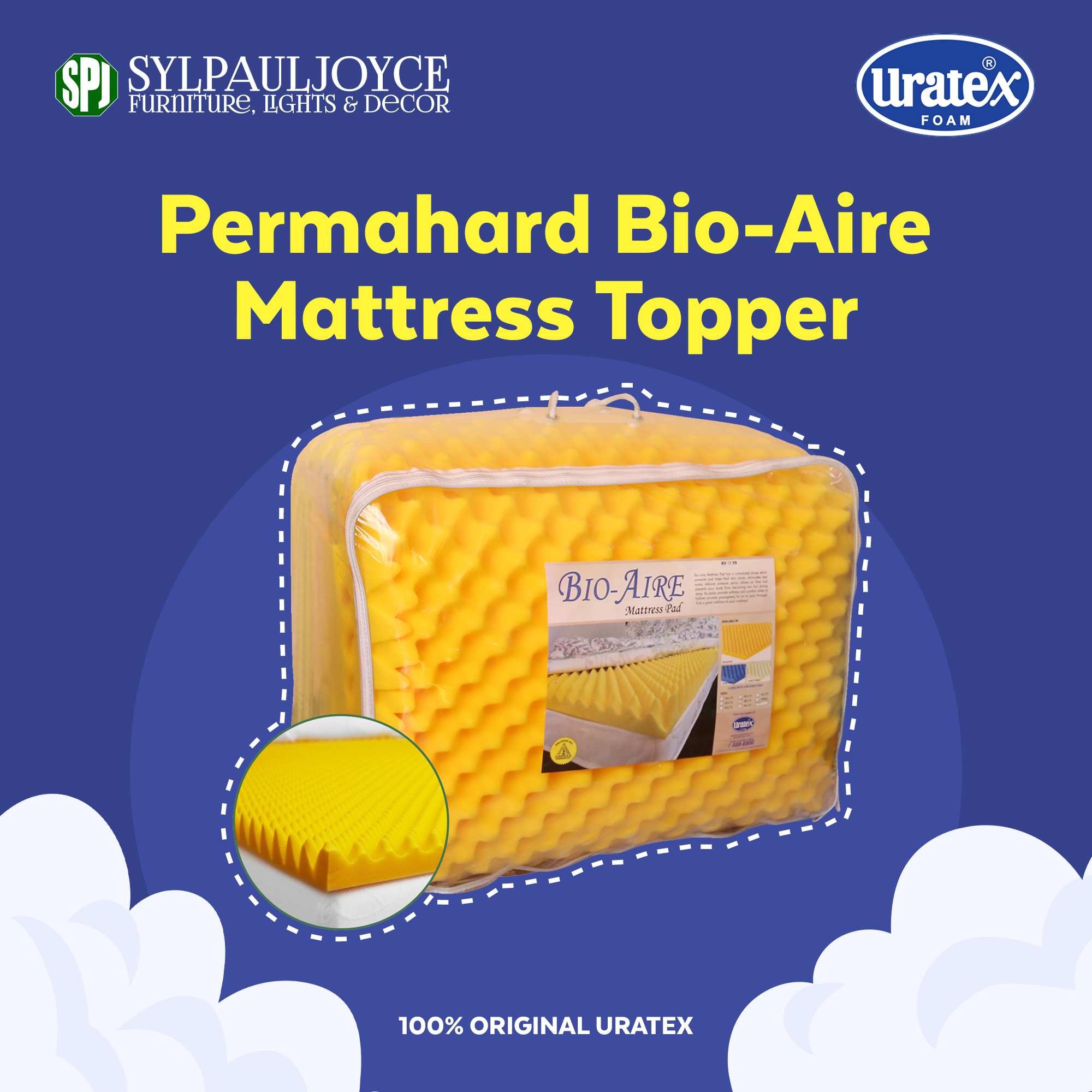 uratex bio aire mattress topper