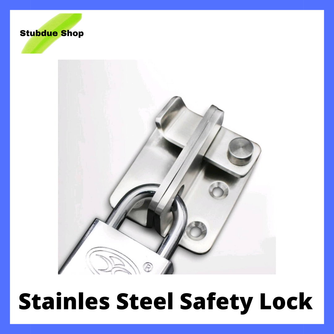 SBD Stainless Steel Safety Hasp Door Lock for All Doors Lazada PH
