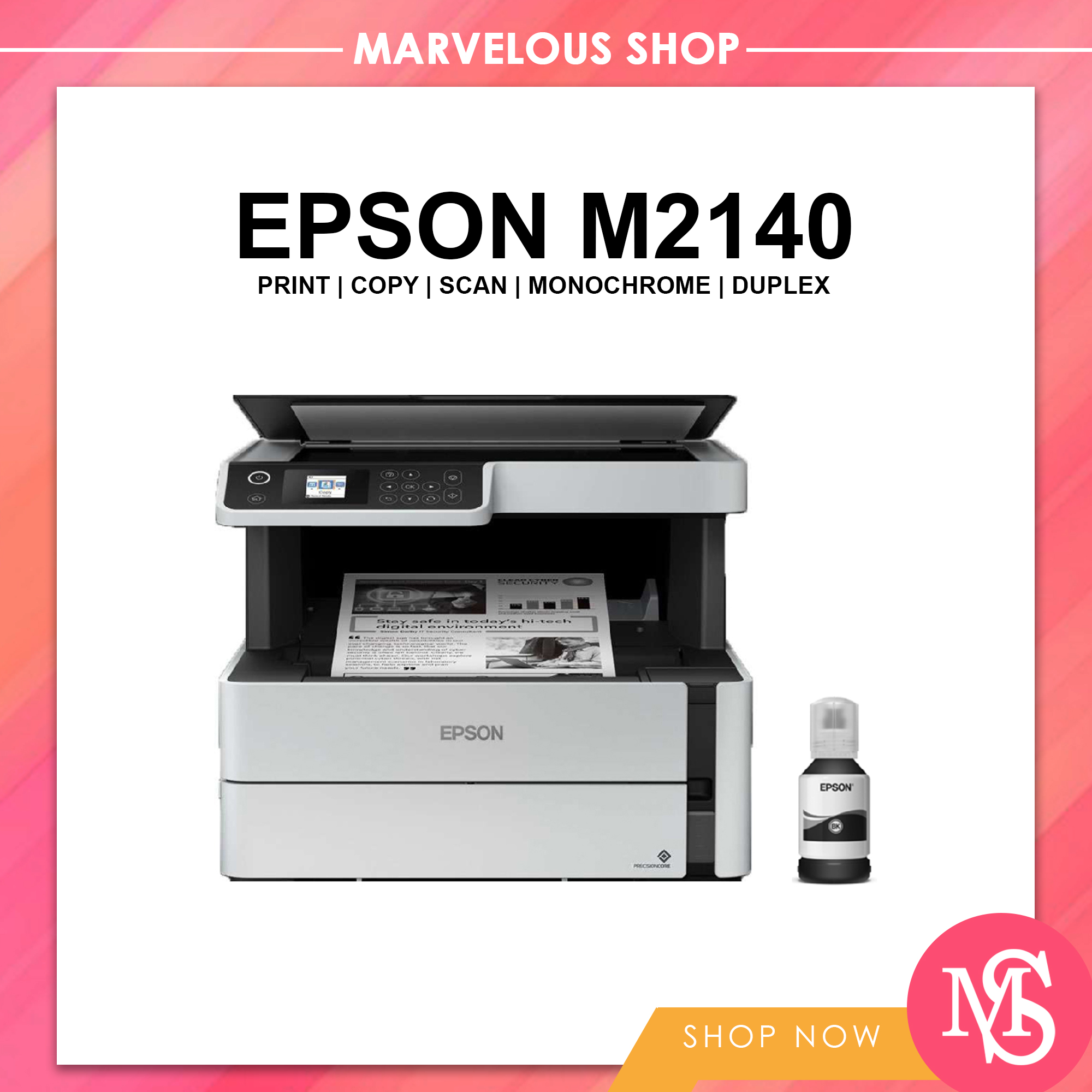 Epson Ecotank Monochrome M2140 All In One Ink Tank Printer Lazada Ph 5038