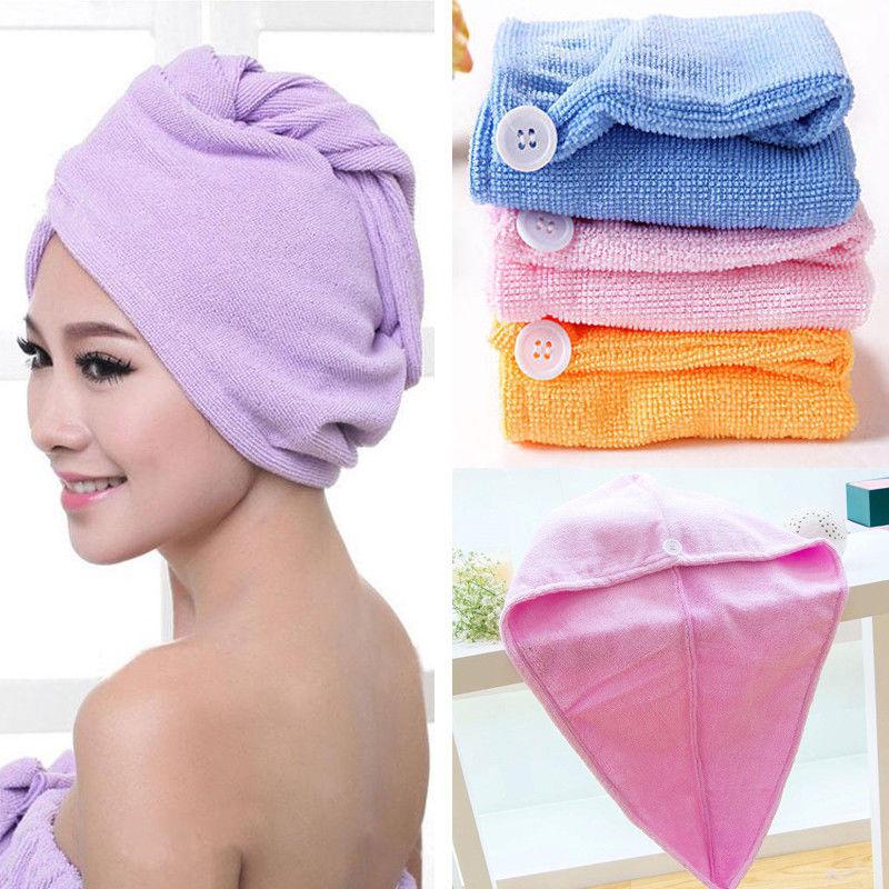 April Bath Twist Dry Shower Microfiber Hair Wrap Towel Drying Bath Spa Head Cap