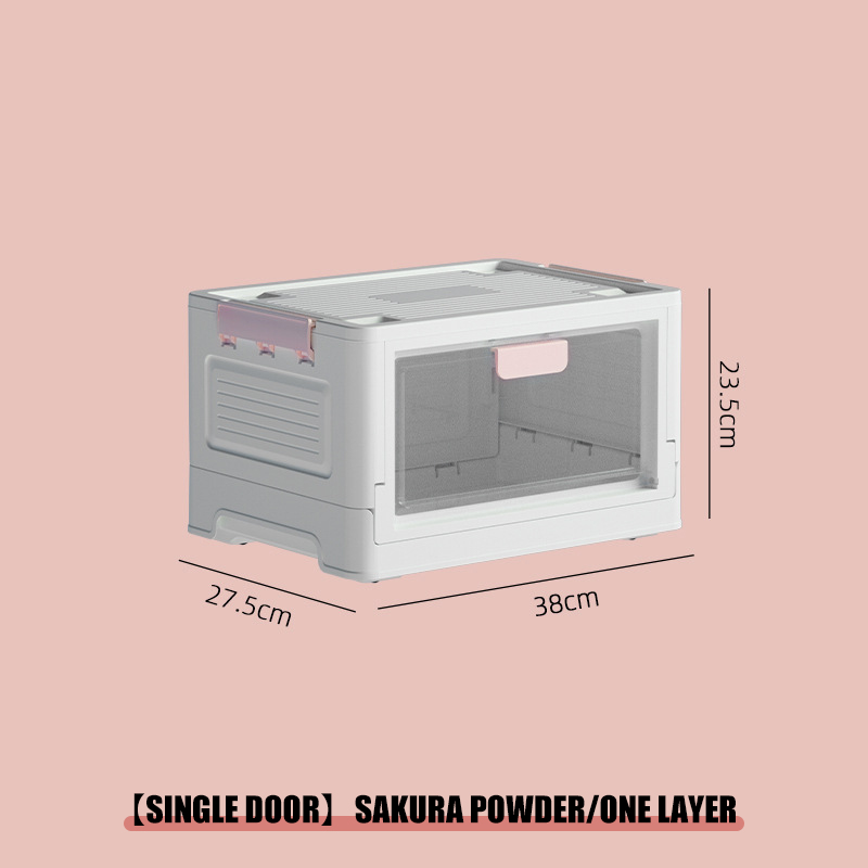 Double door folding box large multifunction household filing