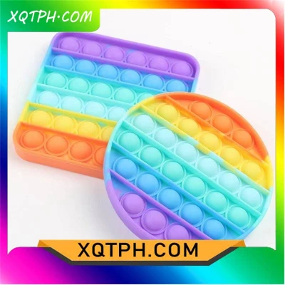 XQTPH.COM Push Pop it fidget toy unicorn square Fox mind collectibles se Bubble Sensory Fidget Toy Stress Relie