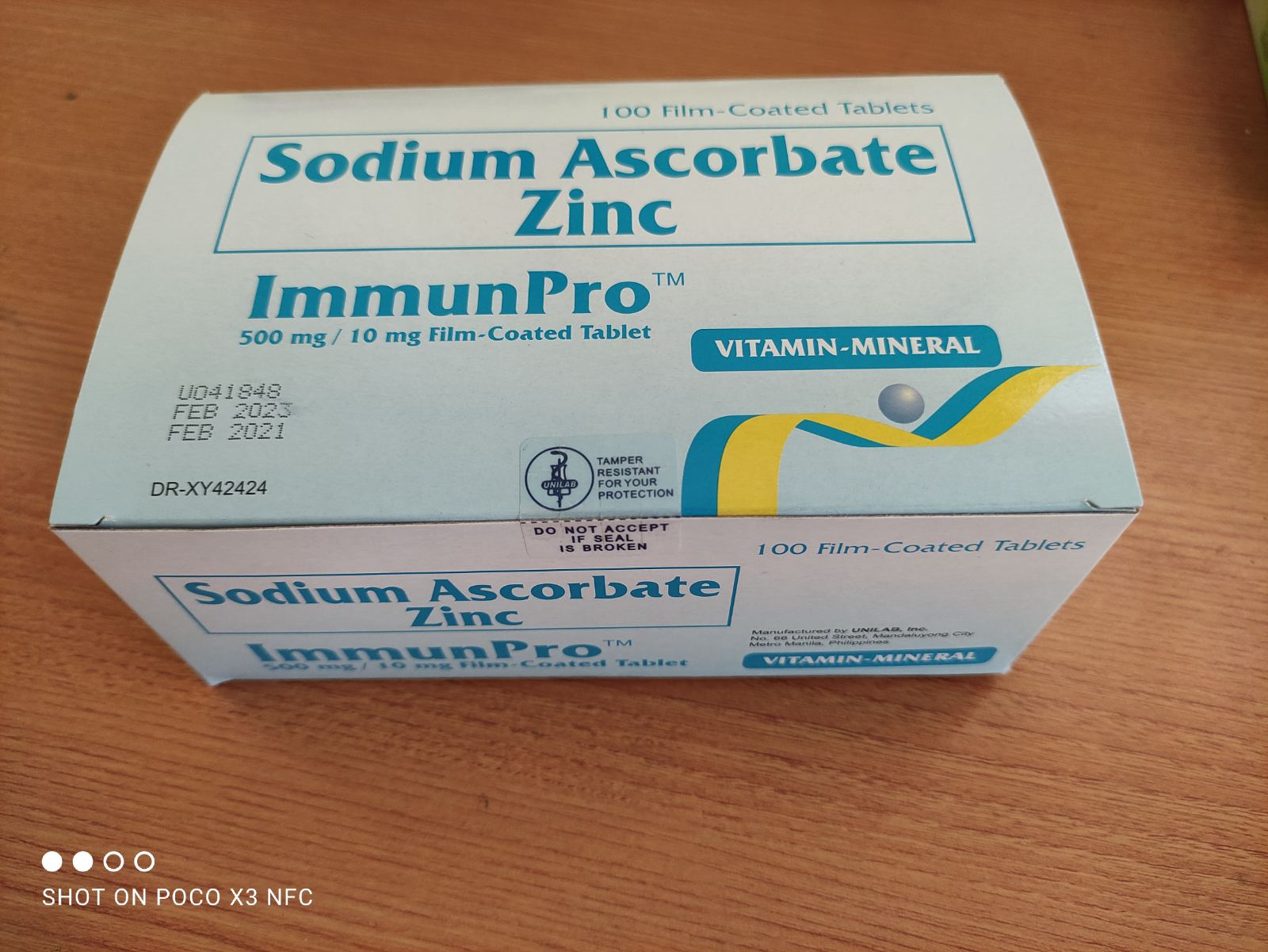 ImmunPro (Sodium Ascorbate Zinc) 500mg, 50 tablets ImmunoPro Vitamins