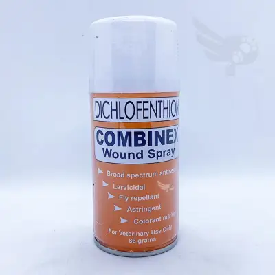 COMBINEX WOUND SPRAY 86g - for animals, dogs, cats, birds, livestock - 86 g - 86 grams - petpoultryph