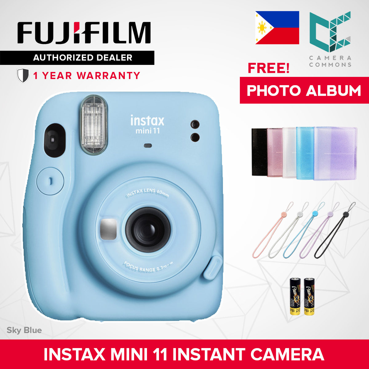 FUJIFILM Instax Mini 11 Mini 12 Instant Camera with AA Batteries