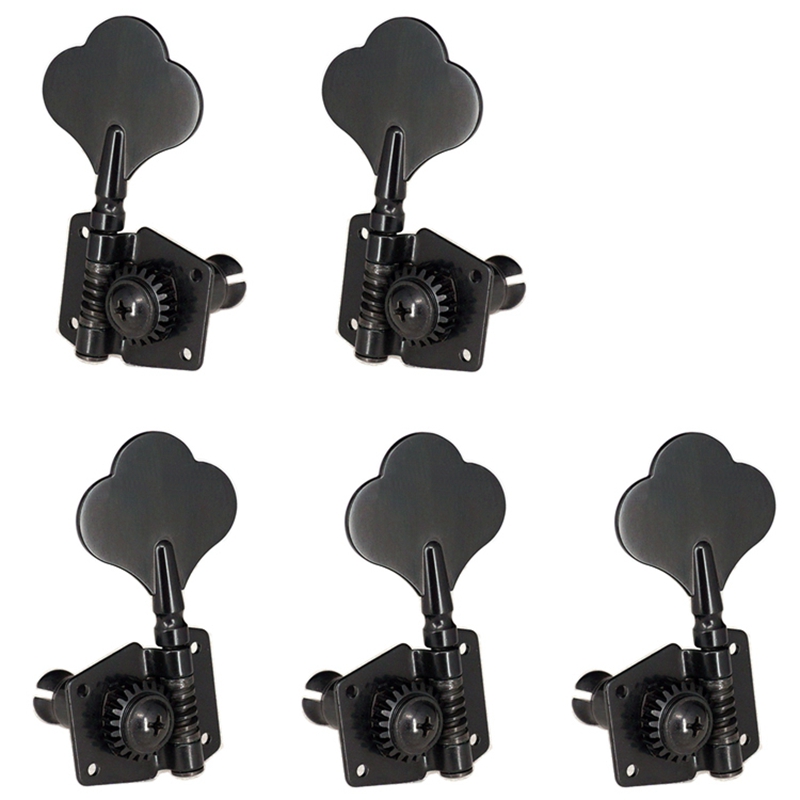 5Pcs Guitar Accessory Vintage Open Bass Guitar Tuning Keys Pegs Machine Heads Tuners for 5 Strings Bass