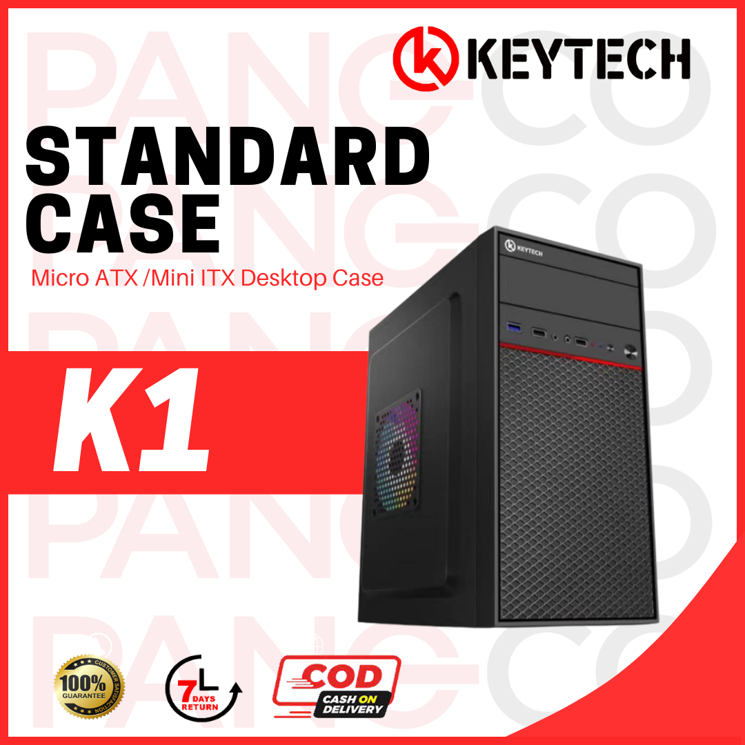 KEYTECH K1 Micro ATX Standard Computer Case, Micro Mini ATX ,ITX Black