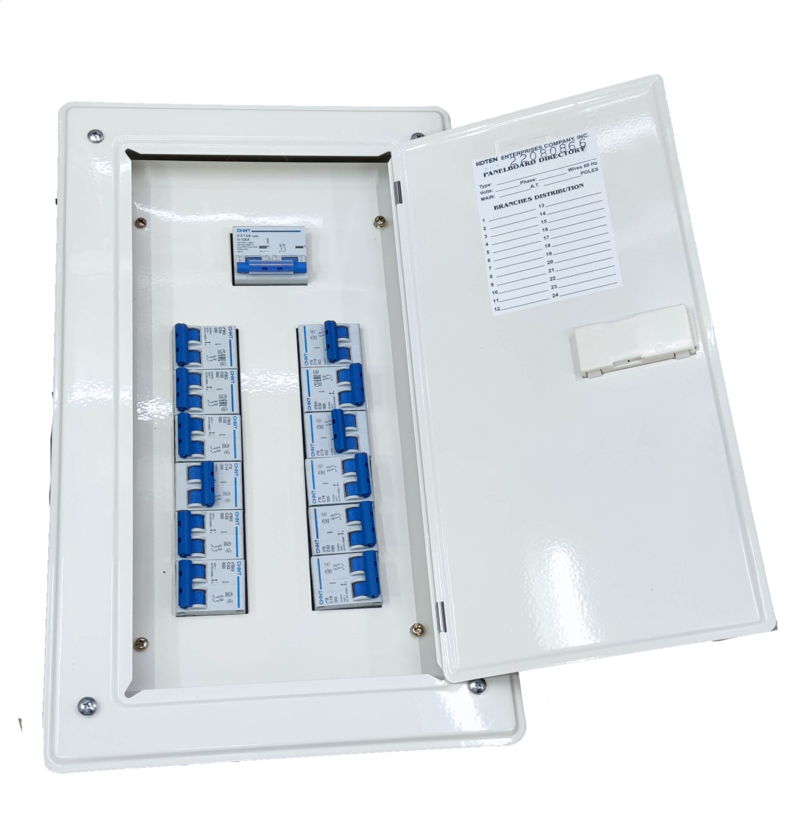 Panel Board Branches A Main Pole For Miniature Circuit Breaker With Pole Miniature